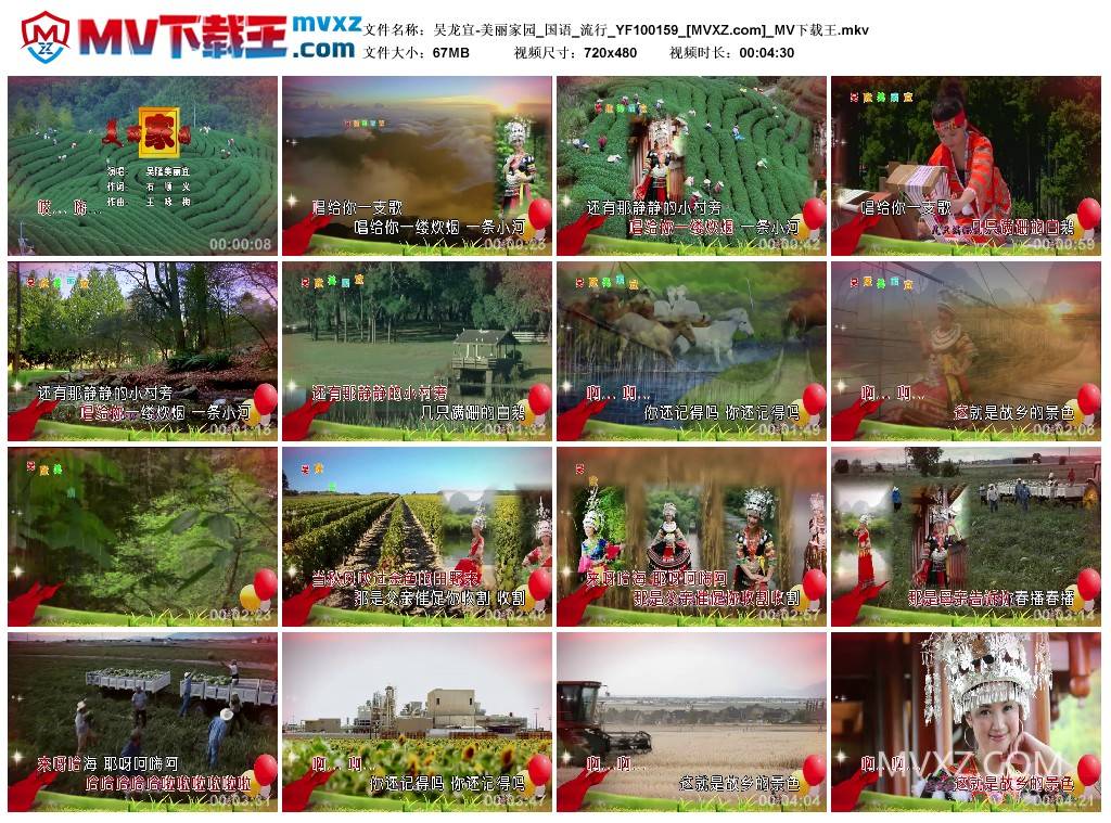 吴龙宜-美丽家园_国语_流行_YF100159